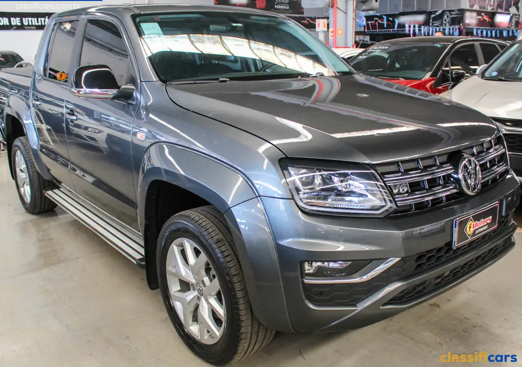 VW+-+VolksWagen-MT-VARZEA+GRANDE-AMAROK+Highline+CD+3.0+4x4+TB+Dies.+Aut.-2023+Diesel-CINZA