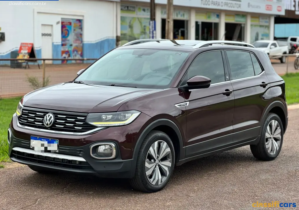 VW+-+VolksWagen-RO-Rolim+de+Moura-T-Cross+Hig.+250+TSI+1.4+Flex+16V+5p+Aut-2020+Flex-VERMELHO