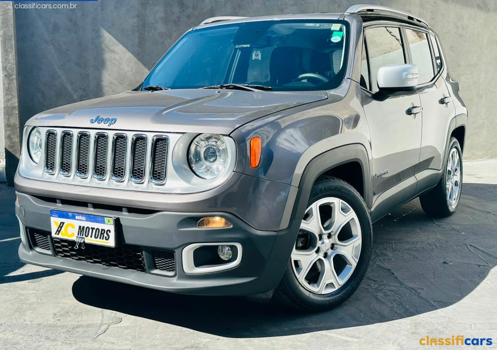 Jeep-Renegade+Limited+1.8+4x2+Flex+16V+Aut.-2018+Gasolina-Cinza