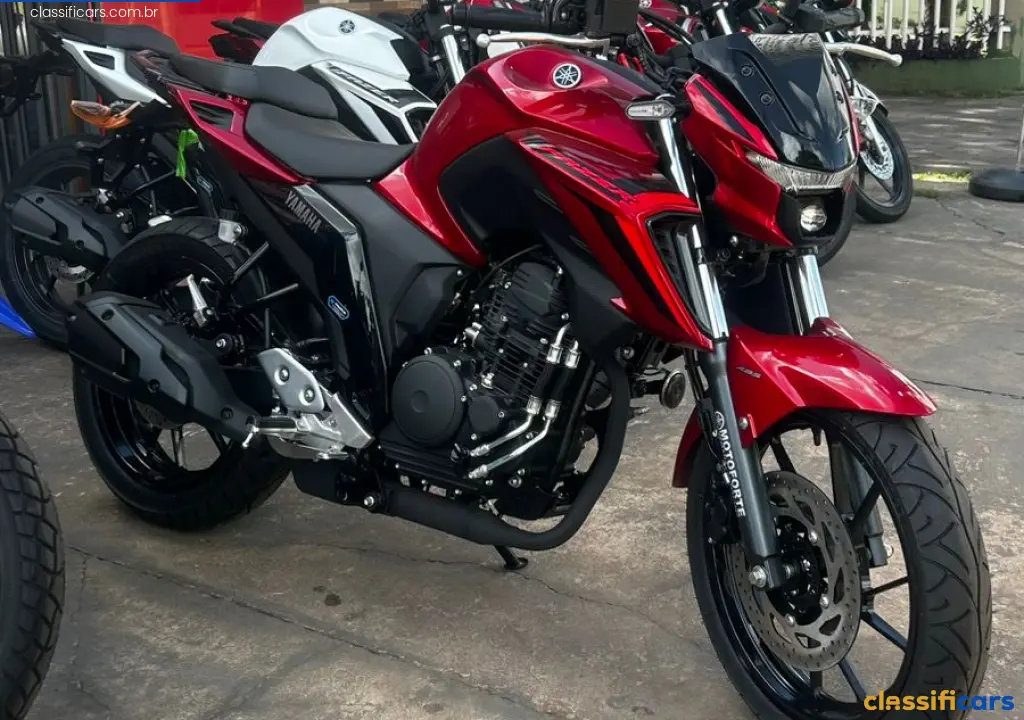 YAMAHA-MT-V%C3%A1rzea+Grande-FZ25+250+FAZER+CONNECTED-2025+Gasolina-Vermelha