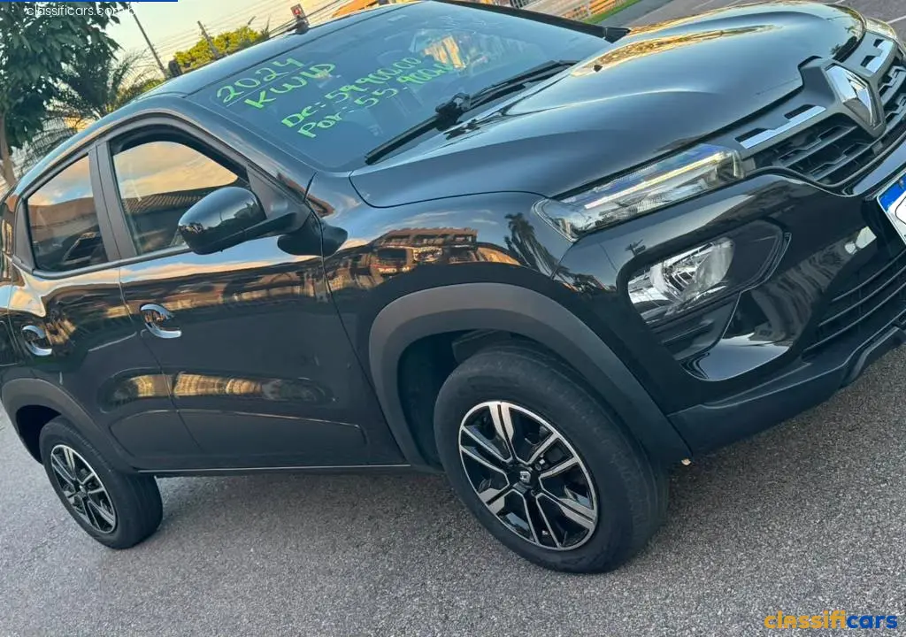 Renault-RO-Porto+Velho-KWID+Intense+1.0+Flex+12V+5p+Mec.-2024+Flex-Preta