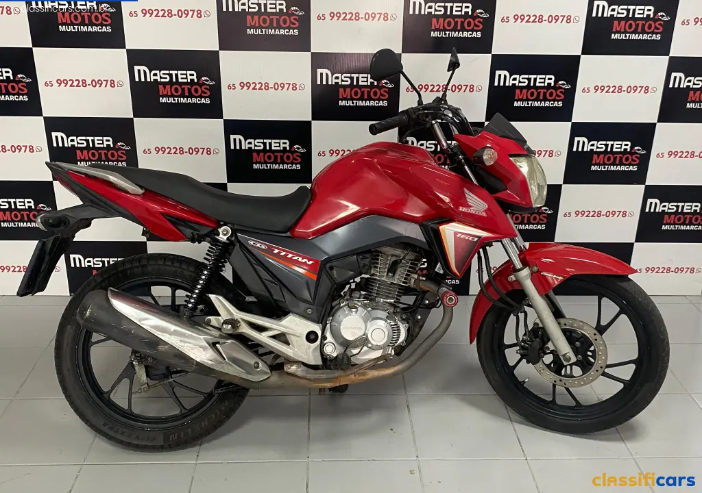 HONDA-MT-V%C3%A1rzea+Grande-CG+160+TITAN+FLEXONE%2FEd.Especial+40+Anos-2017-Vermelha