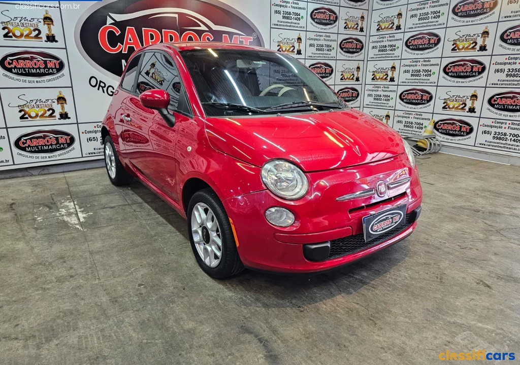 Fiat-MT-Cuiab%C3%A1-500+Cabrio%2F500+Coupe+Gucci%2FFlex+1.4+Aut.-2014+Gasolina-vermelho