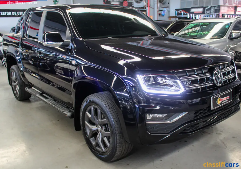 VW+-+VolksWagen-MT-VARZEA+GRANDE-AMAROK+Highline+CD+3.0+4x4+TB+Dies.+Aut.-2023+Diesel-PRETA