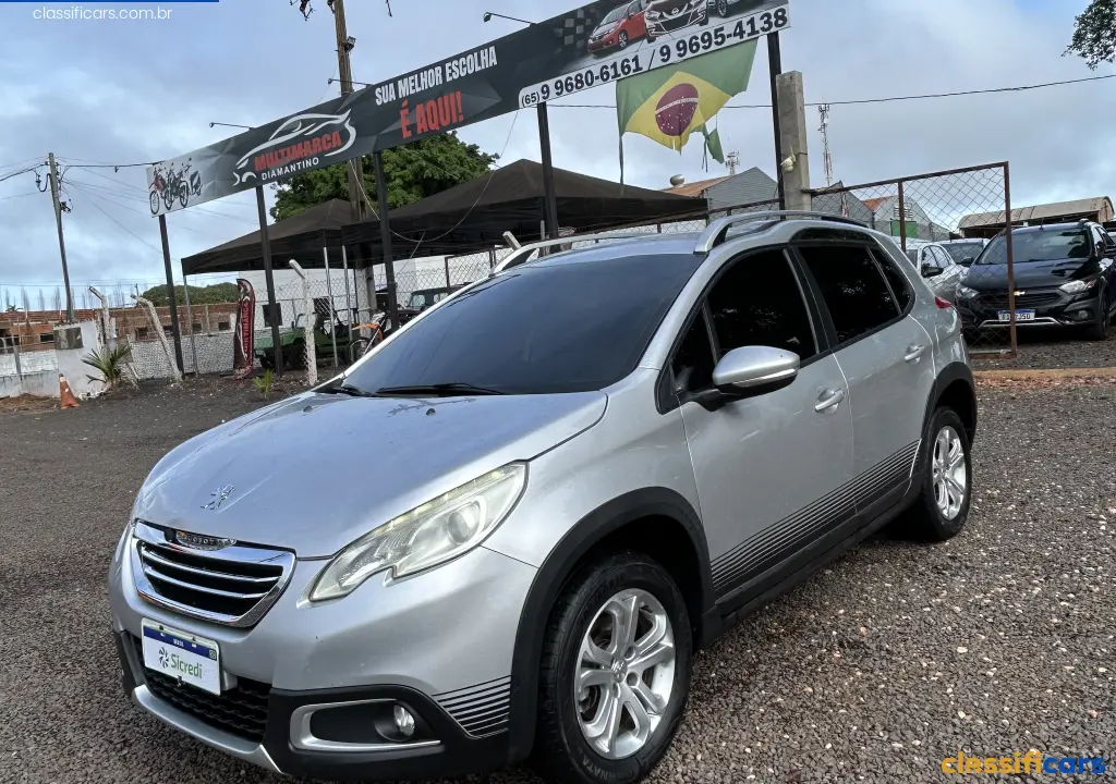 Peugeot-MT-Diamantino-2008+Allure+1.6+Flex+16V+5p+Aut.-2017+Flex-Prata