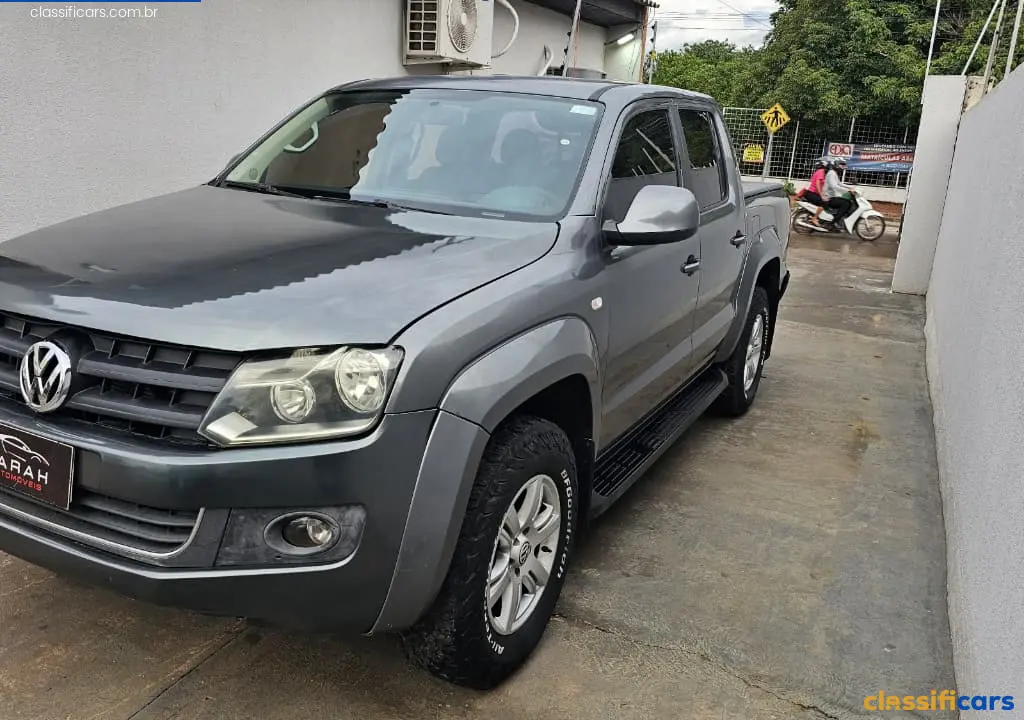 VW+-+VolksWagen-MT-V%C3%A1rzea+Grande-AMAROK+Trendline+CD+2.0+TDI+4X4+Dies+Aut-2014-CINZA