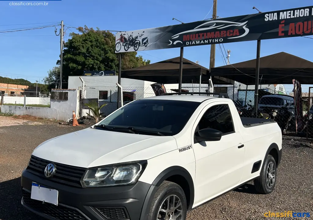 VW+-+VolksWagen-MT-Diamantino-Saveiro+Robust+1.6+Total+Flex+8V-2019+Flex-Branca