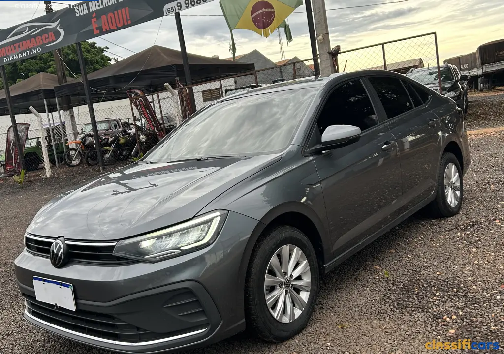 VW+-+VolksWagen-MT-Diamantino-VIRTUS+TSI+1.0+Flex+12V+4p+Aut.-2023+Flex-Cinza